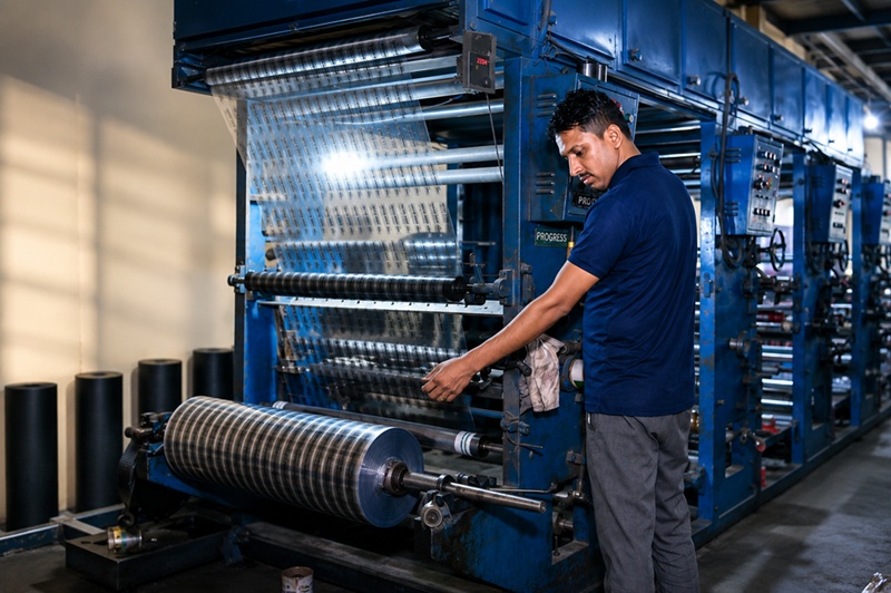 Industrial manufacturing process at Shree Balajee Group
